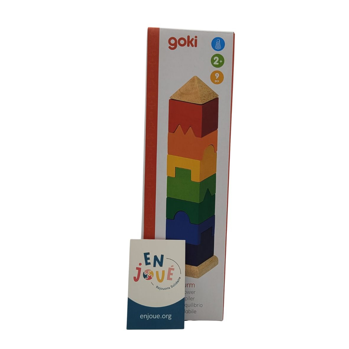 Goki -Tour à empiler - A partir de 2 ans. Comme neuf - Vue 3 - 